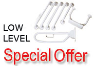 Grab Rail Kit Low Level White 