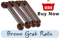 Four Brown Grab Rails 300mm