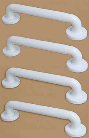 Grab Rail Plastic Knurled 450mm Four Pack