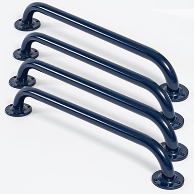 Blue Steel Grab Rails 450mm 35mm Tube Four Pack