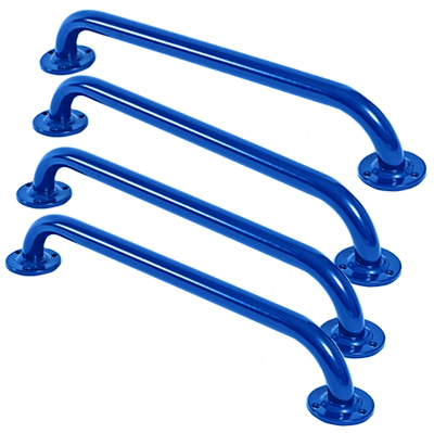 Electric Blue Steel Grab Rails 300mm Four Pack