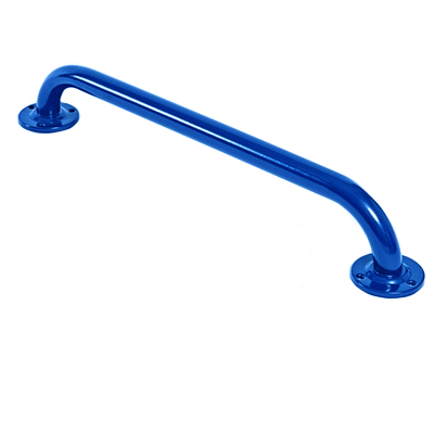 Electric Blue Steel Grab Rail 600mm 35mm Tube Dia