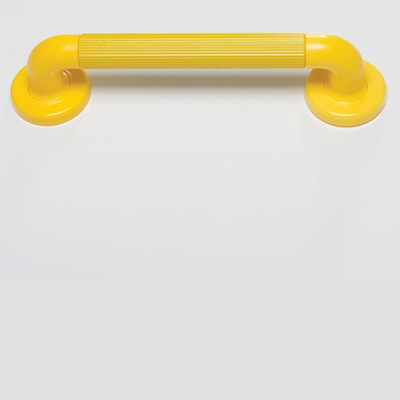 Grab Rail Plastic Fluted Yellow 300mm