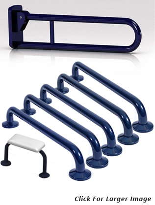 Low Level Grab Rail Kit 2 - Blue