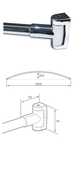 New Hotel Shower Rail