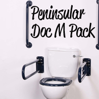 Peninsular Doc M pack Close Coupled Steel Grab Rails TMV3 valve