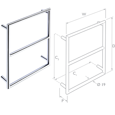 Space Saving Towel Rail