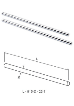 Shower curtain rail (915mm)