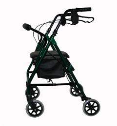 Aided Walker With Low Rest Seat Green