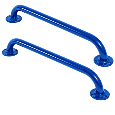 Electric Blue Steel Grab Rails 600mm Twin Pack