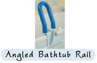 Bathtub Grab Rail Padded Angled 