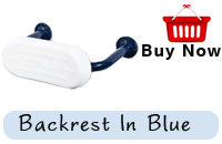 Dark blue back rest rail with PU pad