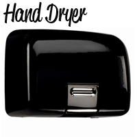  Black Hand Dryer Black Metal