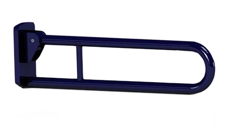 Double Arm Hinged Support Rail In Dark Blue