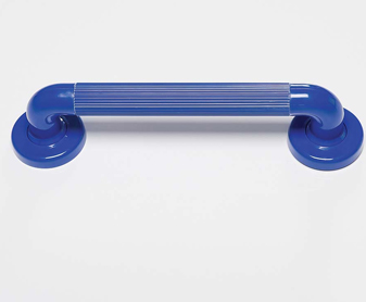 Blue Plastic Fluted Grab Rail 300mm