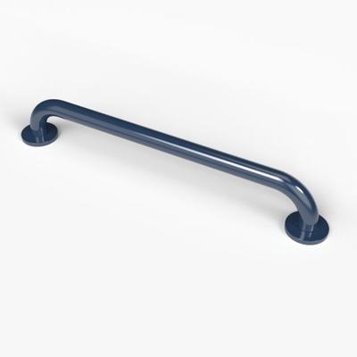 Grab Rail Blue 35mm Steel with Fixings 305mm