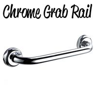 Chrome Curved Grab Rail 
