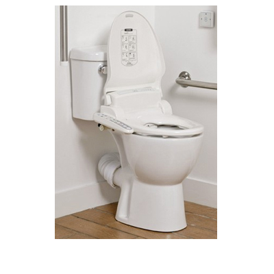 Disabled Toilet With Bio Bidet Toilet Seat 