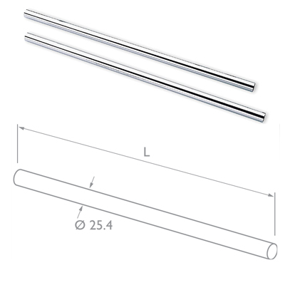 Shower Curtain Rail (760mm)