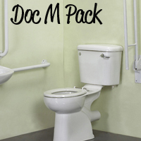 Economy Doc M Pack Close Coupled with White Rails