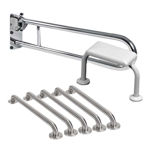 Grab Rail Pack Polished Stainless Steel Low Level