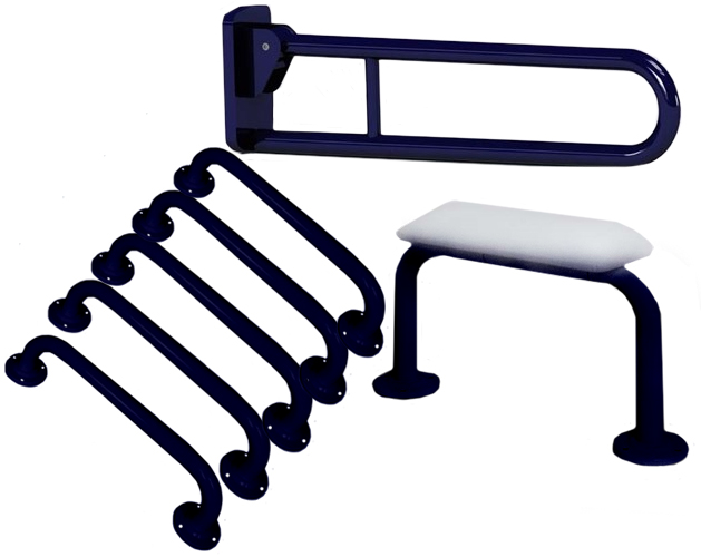 Low Level Grab Rail Kit 2 - Blue