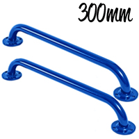 Electric Blue Steel Grab Rails 300mm Twin Pack