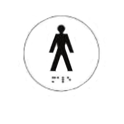 Male Tactile and Braille Pictogram