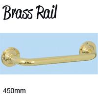 Brass Grab Rail 450mm
