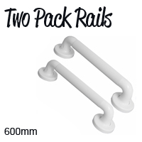 Grab Rail Plastic Fluted 600mm