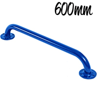 Electric Blue Steel Grab Rail 600mm 35mm Tube Dia