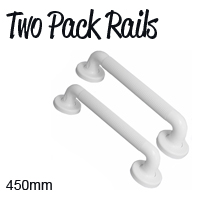 Grab Rail Plastic Fluted 450mm