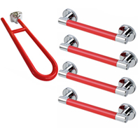 Grab Rail Pack Chrome Red