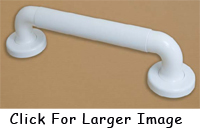 Single Plastic Knurled Grab Rail 300mm 
