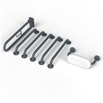 Close Coupled Grey Grab Rail Pack Grey