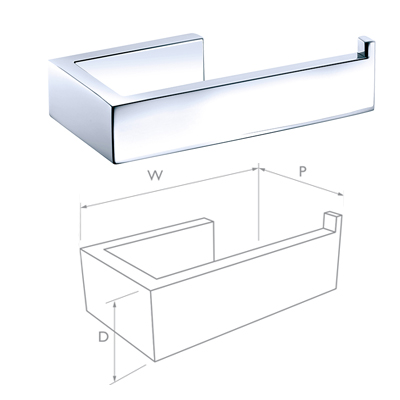 The Quadra Toilet Roll Holder