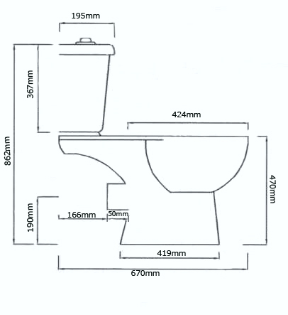 I-Care Comfort Height Mobility Toilet - Delivered Price