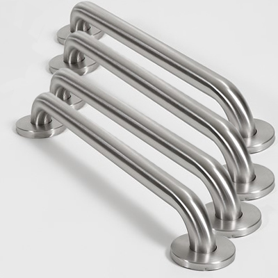 Grab Rail 600 mm Brushed Stainless Steel Four Pack