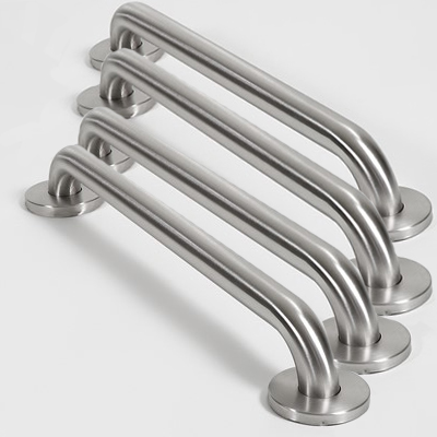 Grab Rail 450mm Brushed Stainless Steel Four Pack 