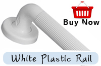 Single Grab Rail Plastic Fluted 300mm 