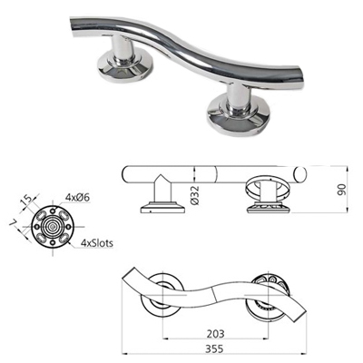 Curved Rail 355mm