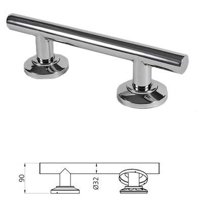 Straight Contemporary Grab Rail 620mm