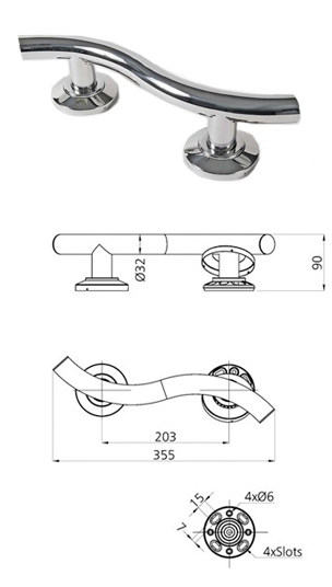 Curved Rail 355mm