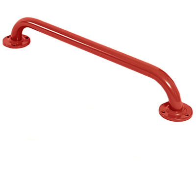 Red Steel Grab Rail 450mm 35mm Tube Dia