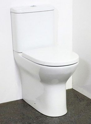 Round Designer Close Coupled Toilet - Comfort Height