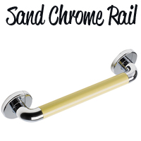 Sand Chrome Grab Rail