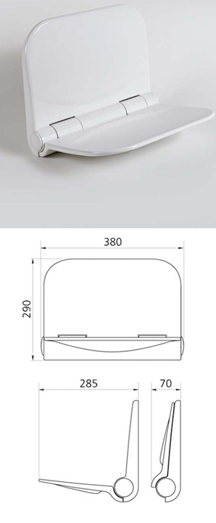 Compact Contemporary Shower Seat