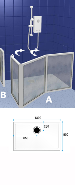 Wetroom Standard Shower Pack Option WF6 