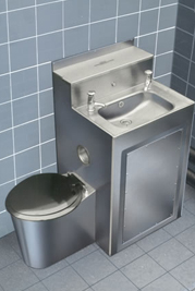 Combined Washbasin and WC Suite 