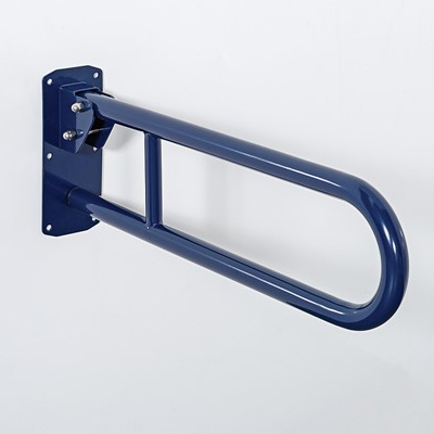 Double Arm Hinged Support Rail In Dark Blue